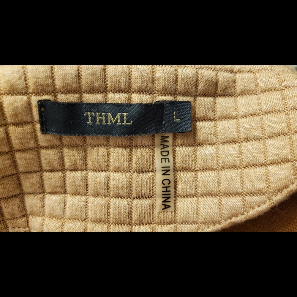 Thml Quilted Color Block Jacket Large - image 8